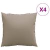 vidaXL Jastuci za sofu 4 kom smeđesivi 50 x 50 cm od tkanine