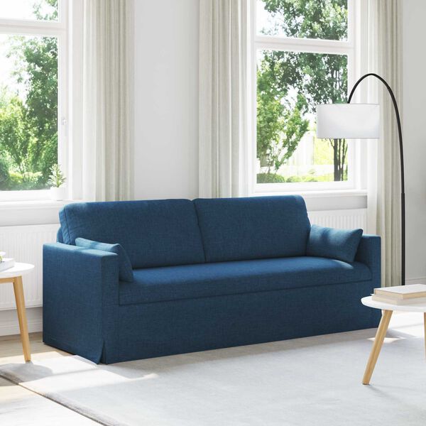 vidaXL Sofa Plava 198 x 78 x 80 cm tkanina