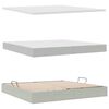 vidaXL Krevet s od storage Svijetlo siva 200 x 200 cm Baršun