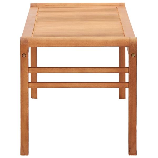 vidaXL Vrtna klupa za 2 osobe 120 cm od masivnog drva eukaliptusa