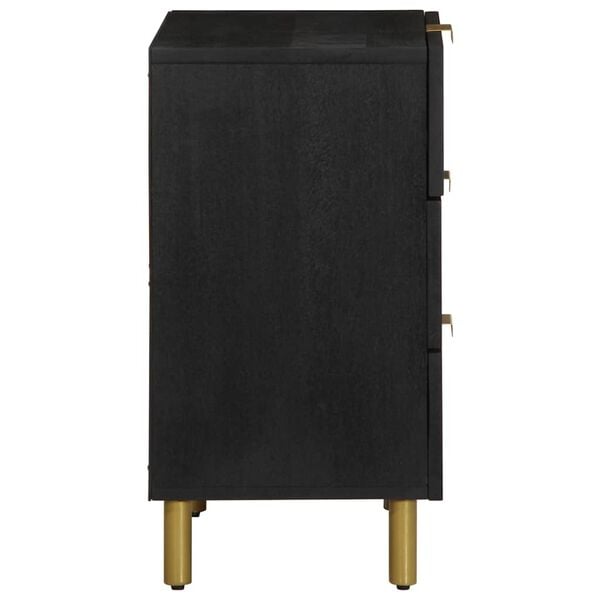 vidaXL Noćni ormarić crni 50x33x62 cm od konstruiranog drva
