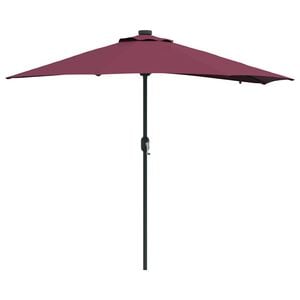 vidaXL Vrtni suncobran Bordeaux Crvena 294 x 150 x 223 cm