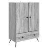 vidaXL Kreveta Siva sonoma 66 x 34,5 x 95 cm Konstruirano drvo