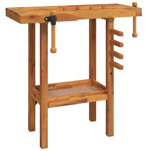 vidaXL Radni stol sa &scaron;kripcima 92 x 48 x 83 cm masivno drvo bagrema