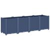 vidaXL Vrtna sadilica plava siva 160 x 40 x 53 cm od PP-a