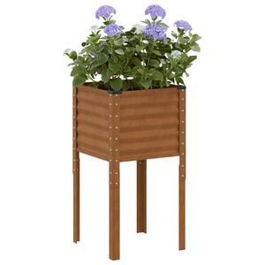 vidaXL Vrtna žardinjera 45x45x88 cm Čelik otporan na vremenske uvjete