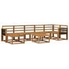 vidaXL Set vanjskih sofa 8 pcs Prirodna Čvrsto drvo akacije