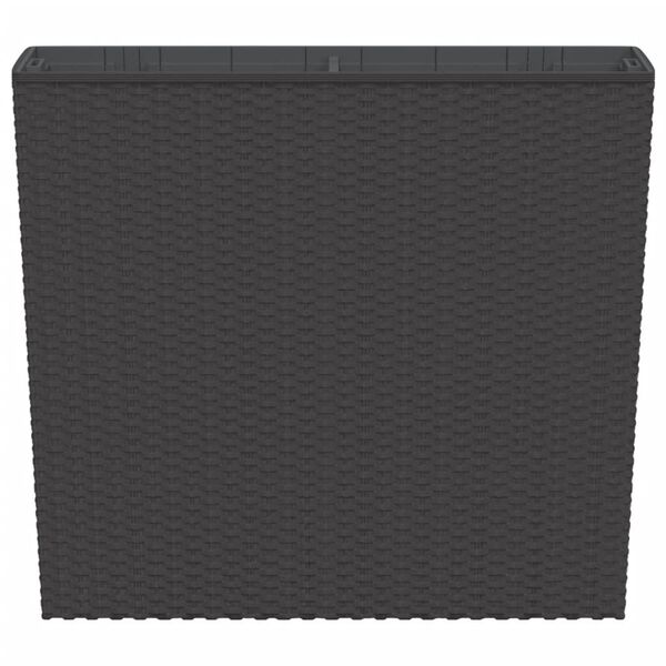 vidaXL Sadilica s uklonjivom unutra&scaron;njosti smeđa 12/44 L PP ratan