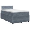 vidaXL Boxspring krevet s madracem Tamnosiva 120 x 200 cm Bar&scaron;un