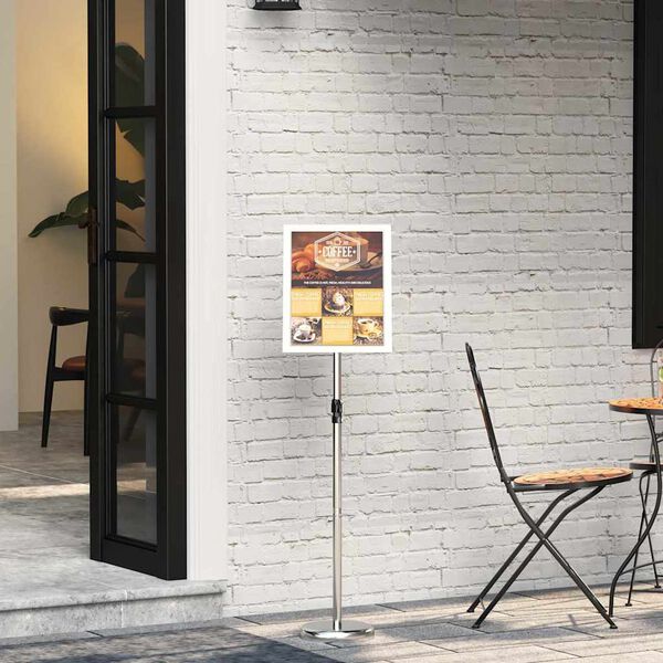 vidaXL Stalci za sajmove Srebrno 25 x 25 x 125 cm Aluminij