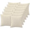 vidaXL Jastuk 12 kom. HEERLEN Krem 40 x 40 cm Mikrofibra Flis