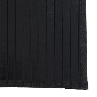 vidaXL Tepih pravokutni crni 70 x 400 cm od bambusa