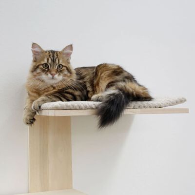Kerbl grebalica za mačke Timber Wall 150 cm prirodna i smeđesiva