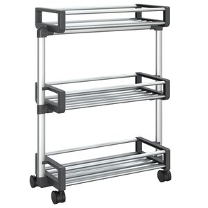 vidaXL Kolica za pohranu 59 x 20 x 75 cm aluminijska