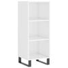vidaXL Komoda sjajna bijela 34,5 x 32,5 x 90 cm od konstruiranog drva