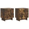 vidaXL Noćni ormar s ladicama 2 pcs Dimljeni hrast 43 x 34,5 x 47,5 cm