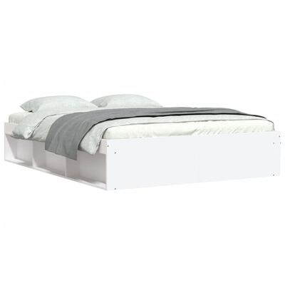 vidaXL Okvir za krevet bijeli 140 x 200 cm