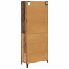 vidaXL Highboard Staro drvo 69,5 x 34 x 180 cm Konstruirano drvo