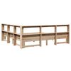 vidaXL Krevet s regalom za knjige bez madraca 180x200 cm od borovine