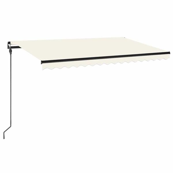 vidaXL Tenda na ručno uvlačenje 450 x 300 cm krem
