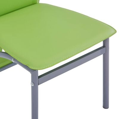 vidaXL Blagovaonske stolice od umjetne kože 4 kom zelene