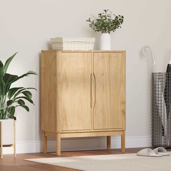 vidaXL Kreveta Vosak smeđa 70 x 30 x 70,5 cm Čvrsto borovo drvo