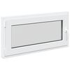 vidaXL Prozor za podrum RISOR 100 x 50 cm PVC i staklo Bijela