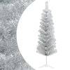 vidaXL Umjetno vitko božićno drvce 150 cm PVC i čelik Srebrna