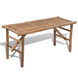vidaXL Sklopiva vrtna klupa 118 cm od bambusa