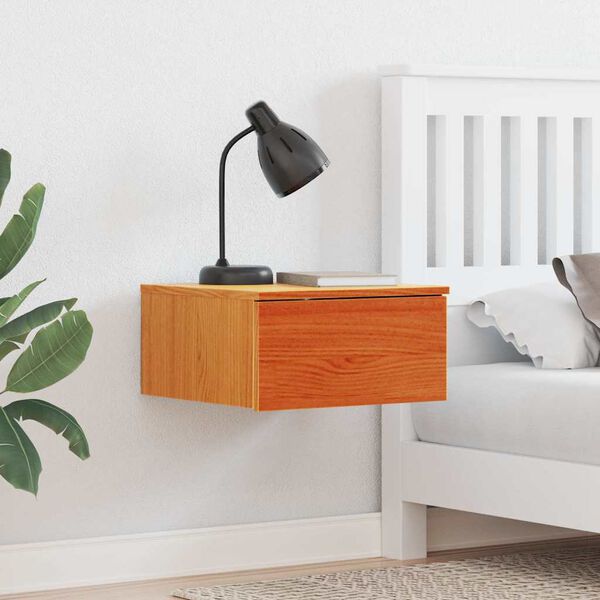 vidaXL Noćni ormarić s ladicama 2 pcs Vosak smeđa 37 x 35 x 18,5 cm