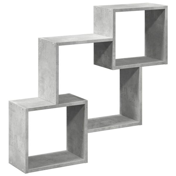 vidaXL Zidni ormarić 78x18x71 cm siva boja betona konstruirano drvo