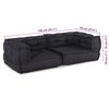 vidaXL Modularna sofa s 2 sjedišta Antracit 140x70x36 Tkanina