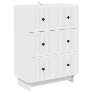 vidaXL Ormar s ladicama Bijela 66 x 34,5 x 90 cm Konstruirano drvo
