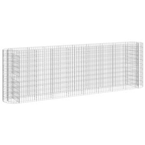 vidaXL Gabionska povi&scaron;ena gredica od pocinčanog željeza 330x50x100 cm
