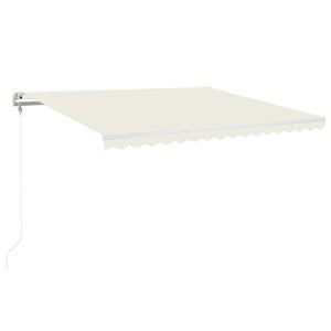 vidaXL Automatska tenda sa senzorom za vjetar LED 400x350 cm krem