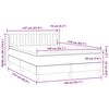 vidaXL Box spring krevet s madracem tamnosivi 140x210 cm bar&scaron;unasti