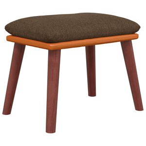 vidaXL Tabure smeđi 45x29,5x35 cm od tkanine i umjetne kože
