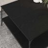 vidaXL Kava Stol Crni hrast 100 x 100 x 40 cm Konstruirano drvo