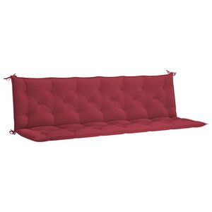 vidaXL Jastuk za vrtnu klupu boja vina 200x(50+50)x7 cm tkanina Oxford