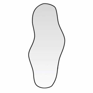 vidaXL Zidno ogledalo crno 100 x 45 cm