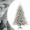 vidaXL Umjetno božićno drvce s kuglicom 120 cm 150 LED lampica