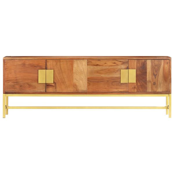 vidaXL TV ormarić od masivnog bagremovog drva 140 x 30 x 50 cm