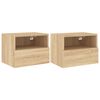 vidaXL Zidni TV ormarići 2 kom boja hrasta 40 x 30 x 30 cm drveni