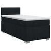 vidaXL Boxspring krevet s madracem Crna 80 x 200 cm Tkanina