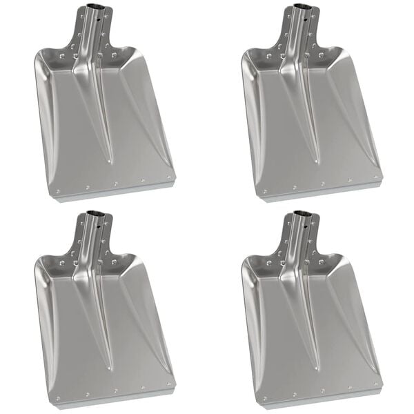 vidaXL Glava lopate 4 pcs Srebrno 41,5 x 32,5 cm Aluminij