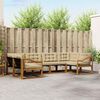 vidaXL Set vanjskih sofa s jastukom 6 pcs Prirodna i bež