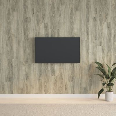 vidaXL Zidne ploče s izgledom drva sive od PVC-a 2,06 m²