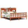 vidaXL Krevet s regalom za knjige bez madraca 200x200 cm od borovine