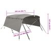 vidaXL Tenda bimini s 4 luka i bočnim stijenkama 243x(230-244)x137 cm