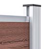 vidaXL Panel za ogradu WPC 95 x 186 cm smeđi